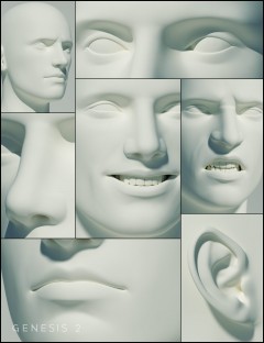 Genesis 2 Male Head Morphs