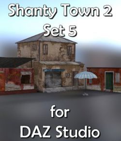 Shanty Town Buildings 2: Set 5 for DAZ Studio