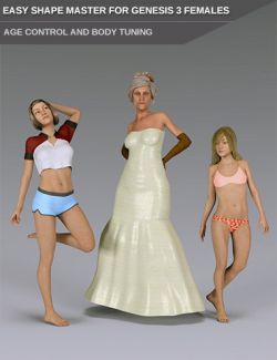 Easy Shape Master- Age Control and Body Tuning for Genesis 3 Female