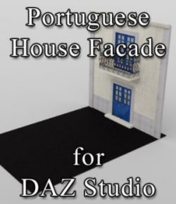Portuguese House Facade- for DAZ Studio