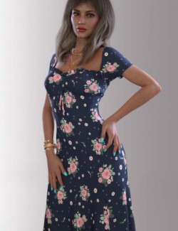 dForce Bella Dress Outfit for Genesis 8.1 Females