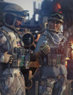 Modern Military Outfit Props and Accessories