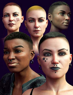 M3D Kira Short Hair and Accessories for Genesis 8 and Genesis 8.1 Females