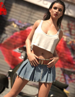 dForce Tank & Skirt for Genesis 8 & 8.1 Females and Genesis 9