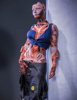 dForce Futuristic Worker Outfit Texture Add-On