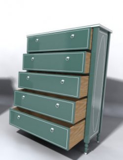Furniture Set Two, Tall Dresser