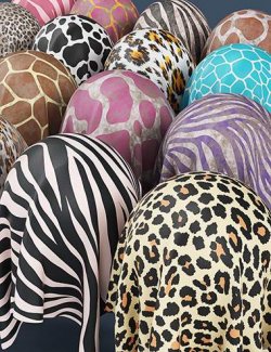 DD PBR Animal Print Fabric Shaders for Iray