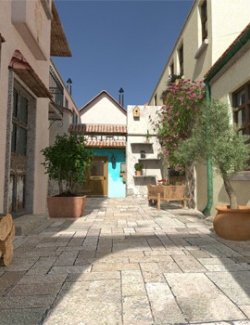 Mediterranean Yard for Poser