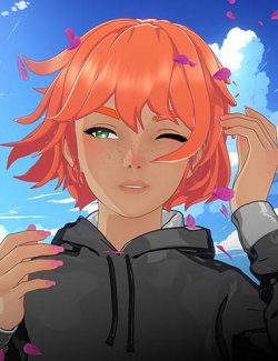 Mirai Anime Hair for Genesis 9 Toon