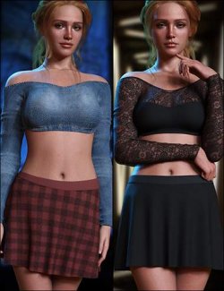 dForce Fashion Fiesta Outfit Set for Genesis 9