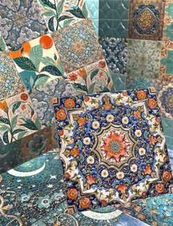 Oriental Tiles Iray Shader and Props Merchant Resource