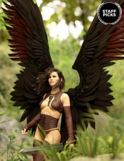 Morning Star Wings for Genesis 9, 3, and 8 Females
