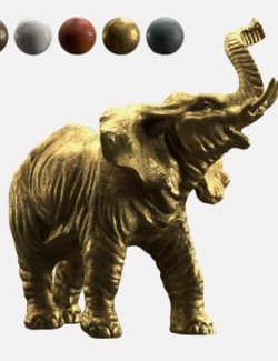 Elephant Sculpture Props