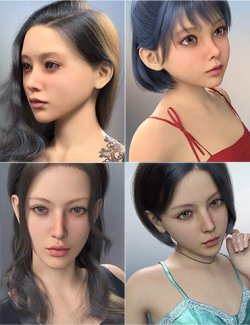 Vo Momo and Young, and Vo Naoko and Young HD for Genesis 9 Character Bundle