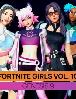 Fortnite Girls Vol 10 Bundle for Genesis 8 and 9