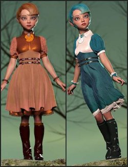 dForce Lady Lisbet Outfit Genesis 9