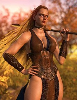 Warrior's Reach Poses & Props For Genesis 9 & 8 Female