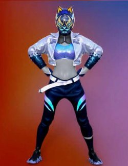 R3d Akali Outfit for Genesis 8 and Genesis 9 Figures daz 3d