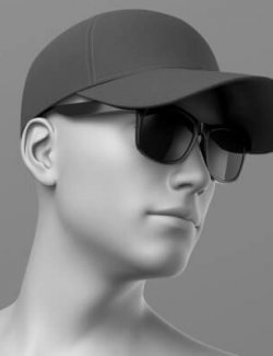 Baseball Cap and Sunglasses G8 Male