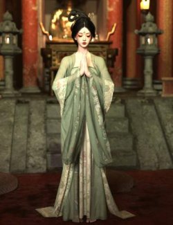dForce Lala Tang Dynasty Hanfu for Genesis 9