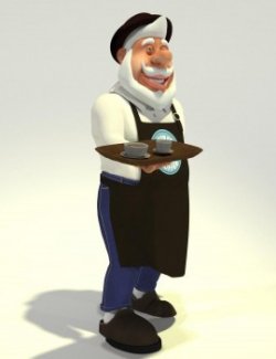 Barista Santa for Poser