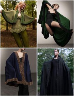 dForce Capes Of Fantasy Winter Edition for Genesis 9