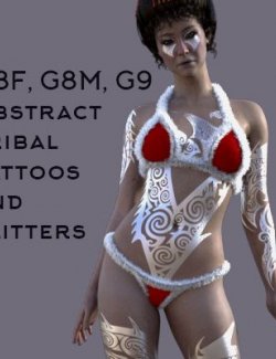 G8M G8F G9 Abstract Tribal Tattoos and Glitters