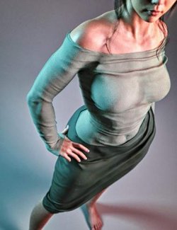 dForce XBit Slim Fit Off-Shoulder Suit for Genesis 9, 8 and 8.1