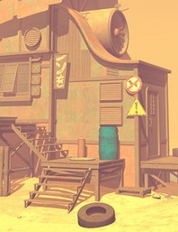 Wasteland House for Daz Studio