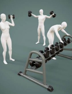Dumbbell Rack with Dumbbell Set G8 Male-Female