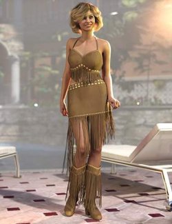 dForce Frontier Outfit for Genesis 9 and Genesis 8 Female