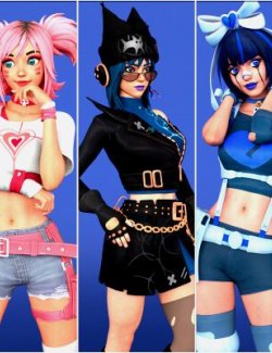 Fortnite Girl Pack 03 for Genesis 8 Female