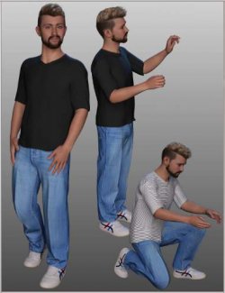 FG Male Casual Poses for Genesis 9