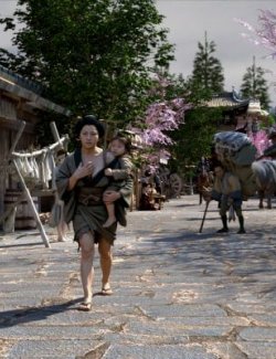 Japanese Edo Village for DAZ