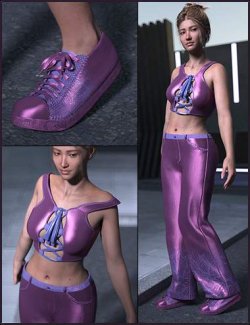 Peekaboo Street Outfit for Genesis 9 Females