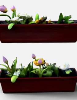 AI-Generated Flower Box