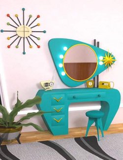 Atomic Chic Vanity Furniture Set