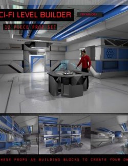 Sci-Fi Level Builder for Poser