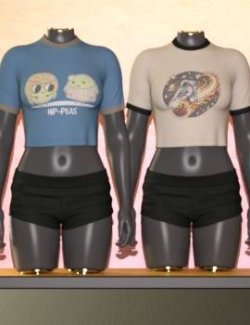 3DL Weekend for Everyday Raglan Crop G8F/G9