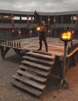 Wooden Arena Props 2