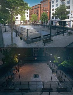 Polish Street Basketball Court