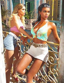 Balcony Poses for Genesis 9, 8 and 8.1 Female