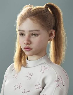 dForce Elegant Double Braids Hair for Genesis 9