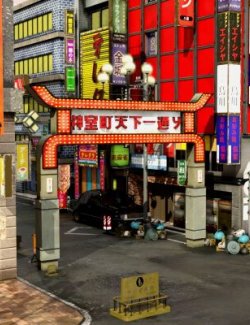 Japanese Street Kamuro for DAZ