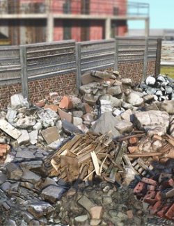 Pile Of Rubble Collection for Daz Studio