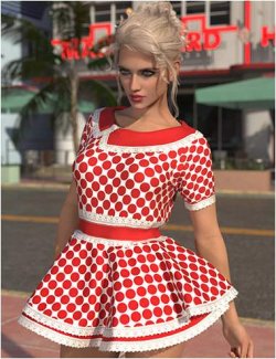 dForce Betty Dress For Genesis 9