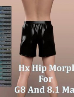 HX Hip Morphs Morphs- Merchant Resource for Genesis 8 Male