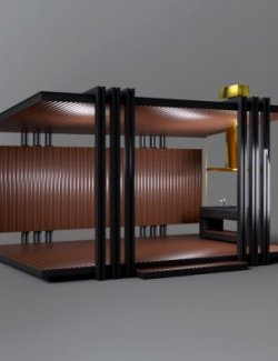 Luxury Outdoor Garden Gazebo Pavilion 3D Model AQ3D