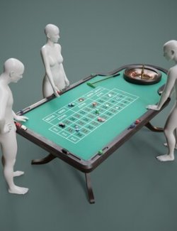 Roulette Table Prop with Poses for G8FM G9