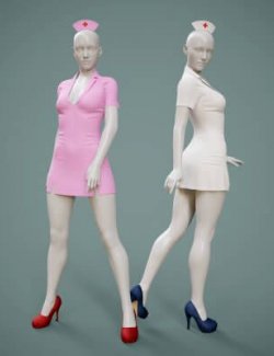 Nurse Outfit and High Heels for G8F